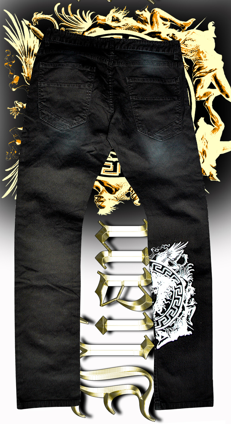 Black Medusa jeans Back