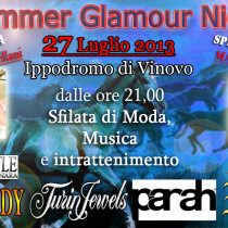 Summer Glamour Night. Ippodromo di Vinovo.With La Bella e La Voce Competition. Fashion show with ICONS t-shirt Collection.Bags and belts by Ivan Guerrera.