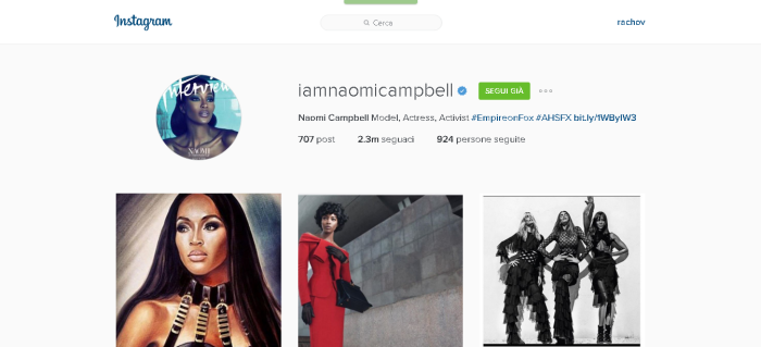 Naomi Campbell iamnaomicampbell • Foto e video di Instagram
