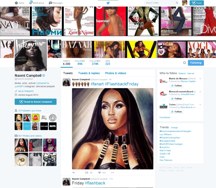 Naomi Campbell2 NaomiCampbell Twitter